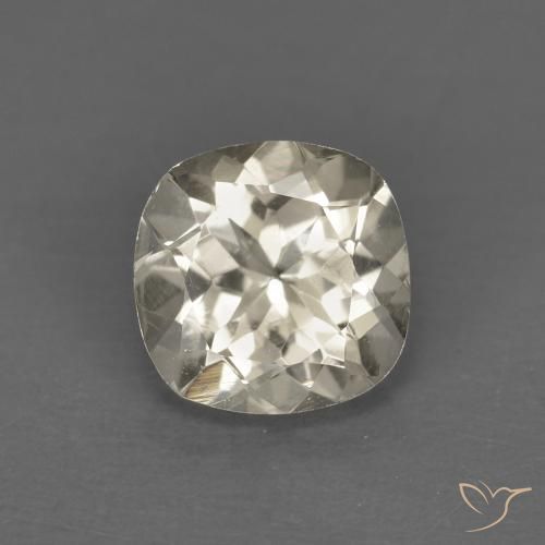 0.72ct 天然 ライトイエロー モルガナイト, クッション, VS