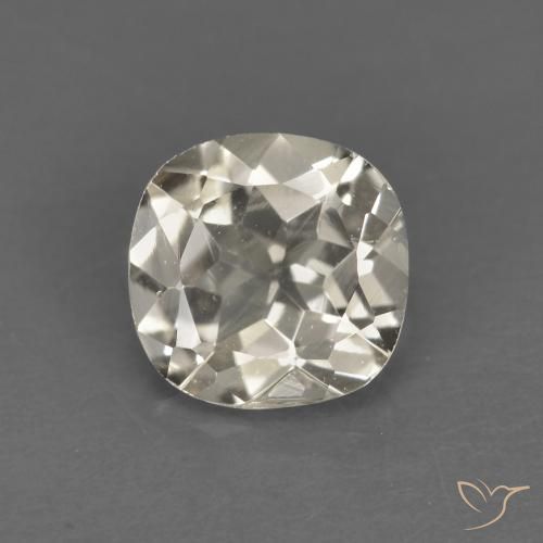 0.72ct 天然 ライトイエロー モルガナイト, クッション, VS