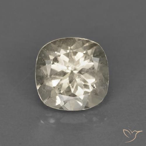 0.82ct 天然 ライトイエロー モルガナイト, クッション, VS
