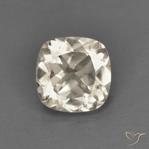 0.78ct 天然 ライトゴールド モルガナイト, クッション, VS
