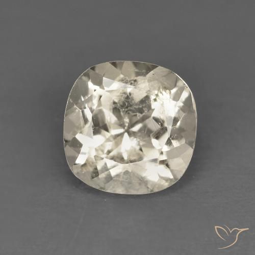 0.87ct 天然 ライトゴールド モルガナイト, クッション, VS