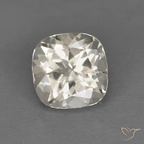 0.95ct 天然 ライトゴールド モルガナイト, クッション, VS
