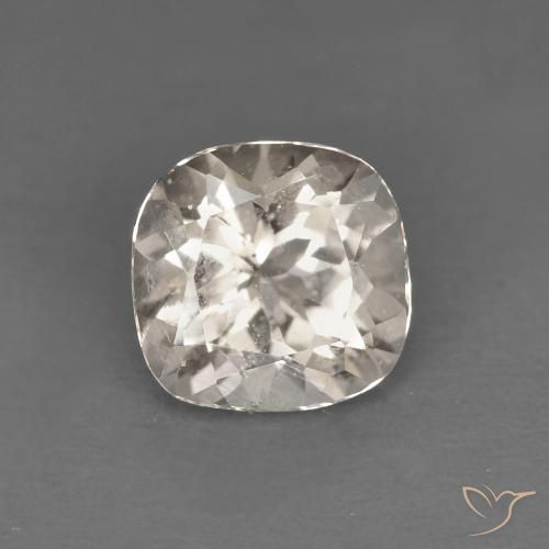 0.77ct 天然 ライトゴールド モルガナイト, クッション, VS