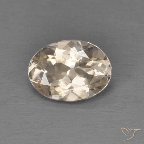 1.12ct 天然 ライトゴールド モルガナイト, 楕円形, VS