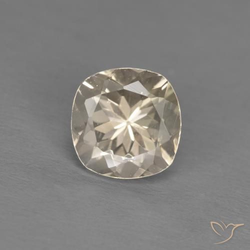 1.00ct 天然 ライトゴールド モルガナイト, クッション, VS