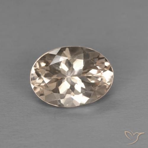 1.14ct 天然 サーモンピンク モルガナイト, 楕円形, VVS-VS