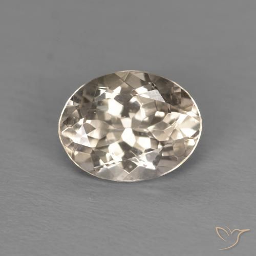 1.06ct 天然 ライトゴールド モルガナイト, 楕円形, VVS-VS