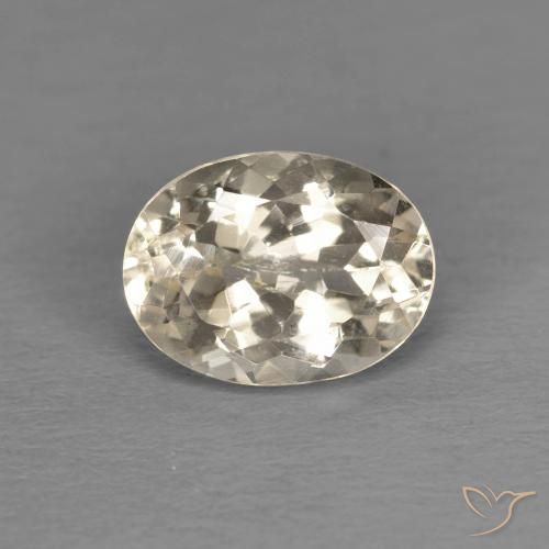 1.26ct 天然 ライトゴールド モルガナイト, 楕円形, VS