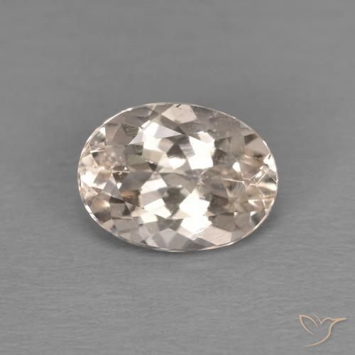 1.15ct 天然 ミディアムピンク モルガナイト, 楕円形, VS