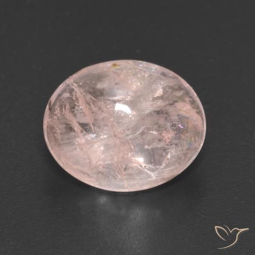 3.57ct 天然 薄いコーラルピンク モルガナイト, 楕円形, 半透明