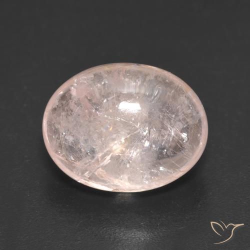 6.61ct 天然 薄いコーラルピンク モルガナイト, 楕円形, 半透明