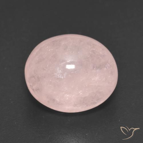 6.17ct 天然 薄いコーラルピンク モルガナイト, 楕円形, 半透明