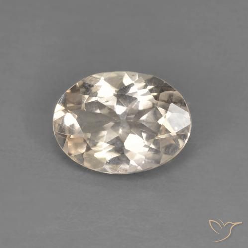 0.92ct 天然 ライトゴールド モルガナイト, 楕円形, VS