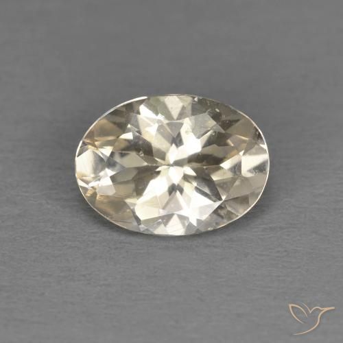1.01ct 天然 ライトゴールド モルガナイト, 楕円形, VS