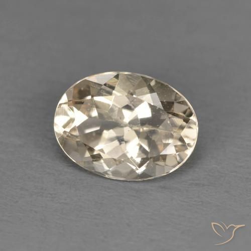 1.24ct 天然 ライトゴールド モルガナイト, 楕円形, VS