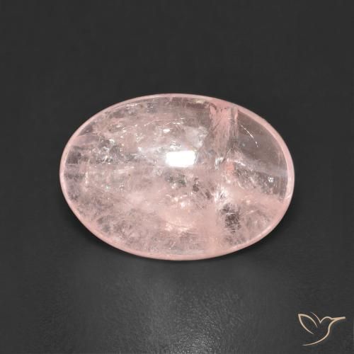 4.13ct 天然 コーラルピンク モルガナイト, 楕円形, 透明