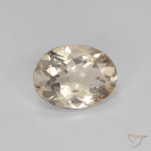 0.79ct 天然 ライトゴールド モルガナイト, 楕円形, VS