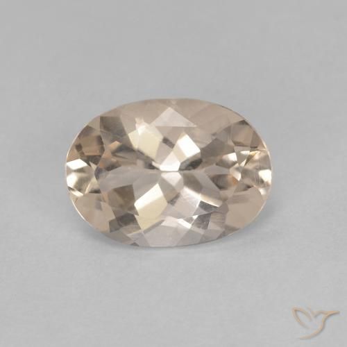 0.92ct 天然 ライトゴールド モルガナイト, 楕円形, VVS