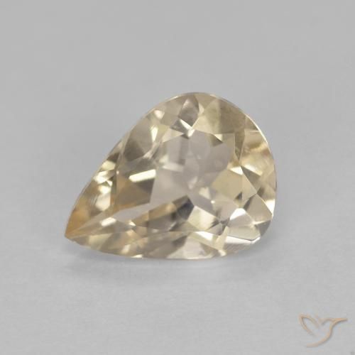 0.97ct 天然 ライトゴールド モルガナイト, 洋梨の形, VVS-VS
