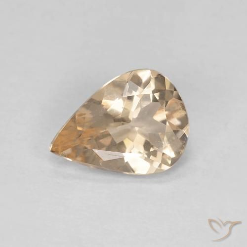 0.75ct 天然 ライトオレンジ モルガナイト, 洋梨の形, VVS-VS
