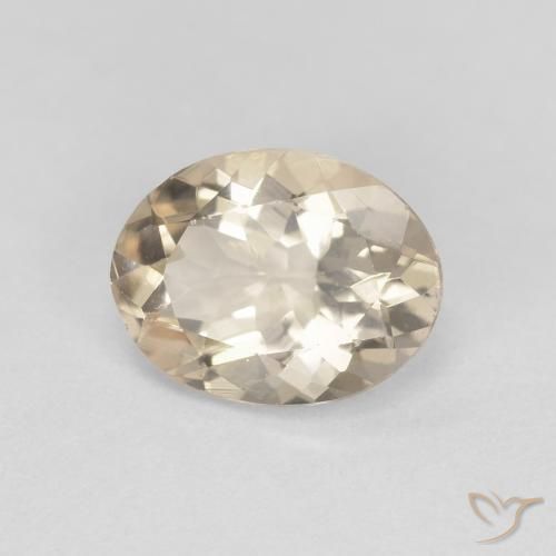 1.04ct 天然 ライトゴールド モルガナイト, 楕円形, VS