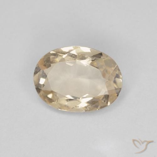0.81ct 天然 ライトゴールド モルガナイト, 楕円形, VS