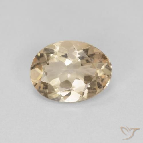 0.92ct 天然 ライトゴールド モルガナイト, 楕円形, VS