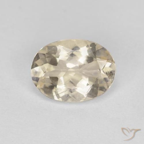 0.97ct 天然 ライトゴールド モルガナイト, 楕円形, VVS-VS