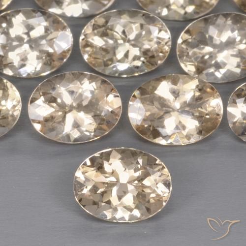 1.09ct 天然 ライトゴールド モルガナイト, 楕円形, VS