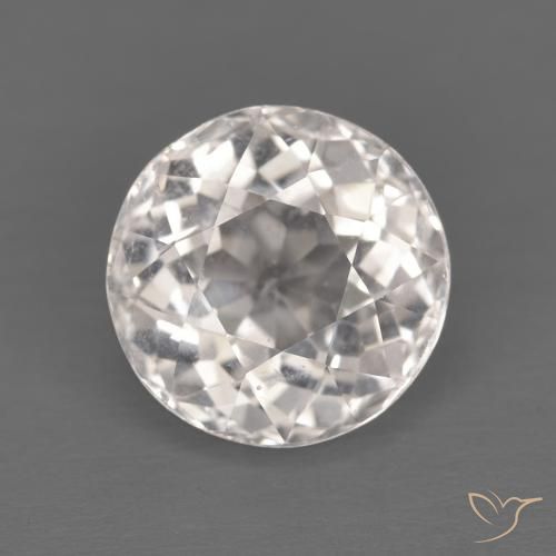 1.55ct 天然 非常に薄いピンク モルガナイト, ラウンド, VVS-VS