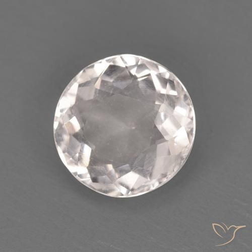 1.04ct 天然 非常に薄いピンク モルガナイト, ラウンド, VVS-VS