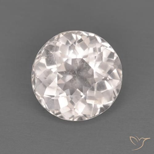 1.32ct 天然 非常に薄いピンク モルガナイト, ラウンド, VVS-VS