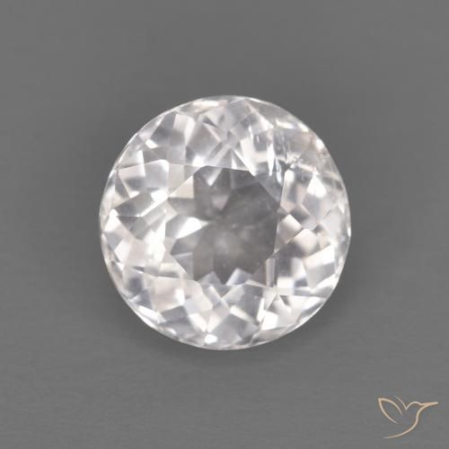 1.17ct 天然 非常に薄いピンク モルガナイト, ラウンド, VS