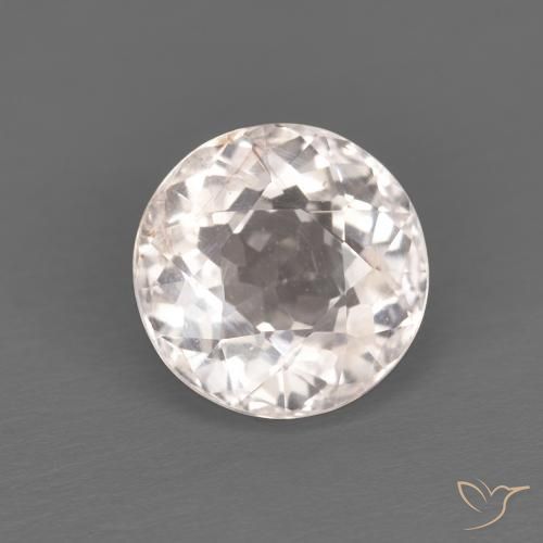 1.22ct 天然 Medium Light-Pink モルガナイト, ラウンド, VS