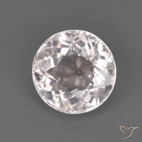 1.45ct 天然 非常に薄いピンク モルガナイト, ラウンド, VS