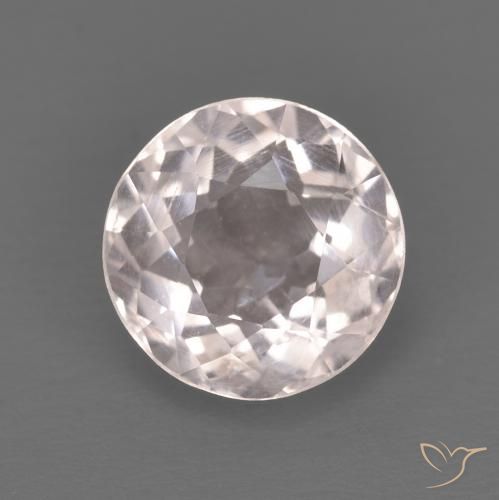 1.45ct 天然 非常に薄いピンク モルガナイト, ラウンド, VS