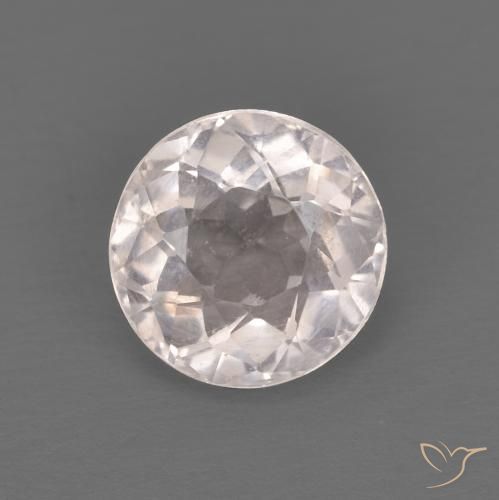 1.16ct 天然 非常に薄いピンク モルガナイト, ラウンド, VS