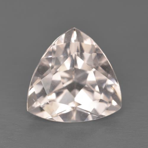 4.40カラットの天然Medium Light-Pinkモルガナイト（11×10.8 mm・トリリアント）