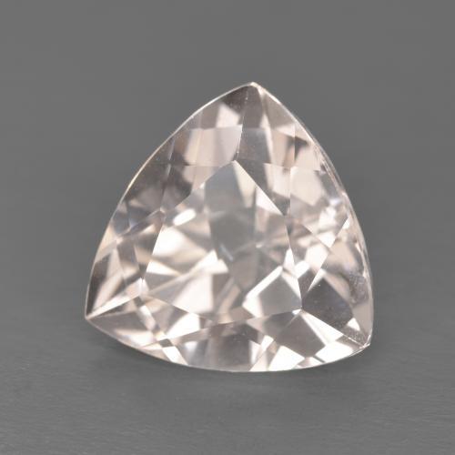 4.40カラットの天然Medium Light-Pinkモルガナイト（11×10.8 mm・トリリアント）