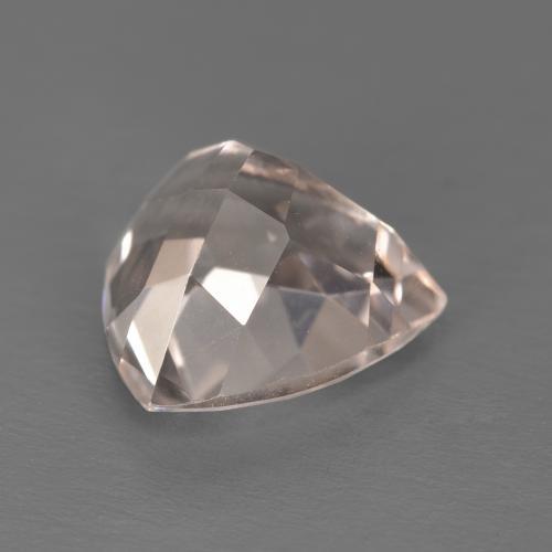 4.40カラットの天然Medium Light-Pinkモルガナイト（11×10.8 mm・トリリアント）