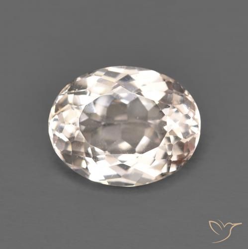 2.66ct 天然 Medium Light-Pink モルガナイト, 楕円形, VVS-VS