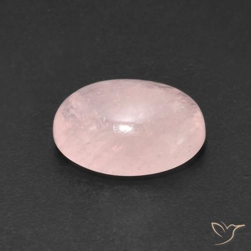 4.19カラットの天然Medium Light-Pinkモルガナイト、楕円形、半透明