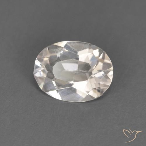 0.41ct 天然 非常に薄いピンク モルガナイト, 楕円形, VVS-VS