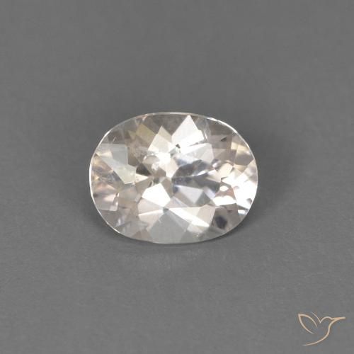 0.42ct 天然 サーモンピンク モルガナイト, 楕円形, VS