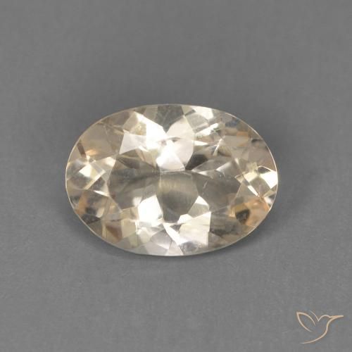 0.71ct 天然 ライトゴールド モルガナイト, 楕円形, VVS-VS