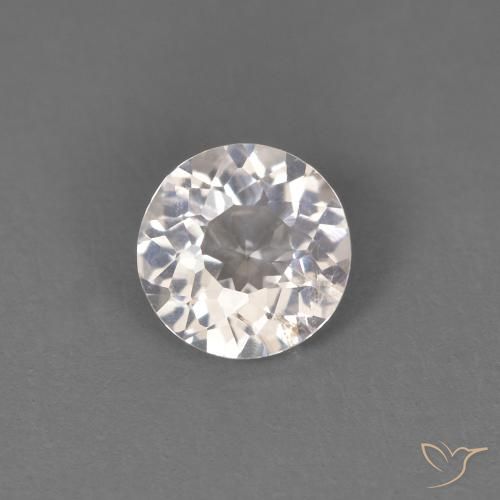 0.41ct 天然 非常に薄いピンク モルガナイト, ラウンド, VS
