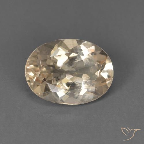 1.17ct 天然 Light Neutral Orange モルガナイト, 楕円形, VS