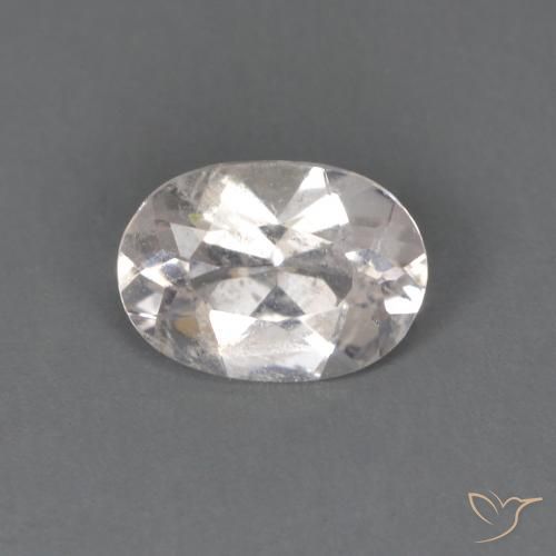 0.52ct 天然 非常に薄いピンク モルガナイト, 楕円形, VS