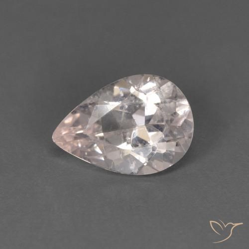0.65ct 天然 サーモンピンク モルガナイト, 洋梨の形, VS