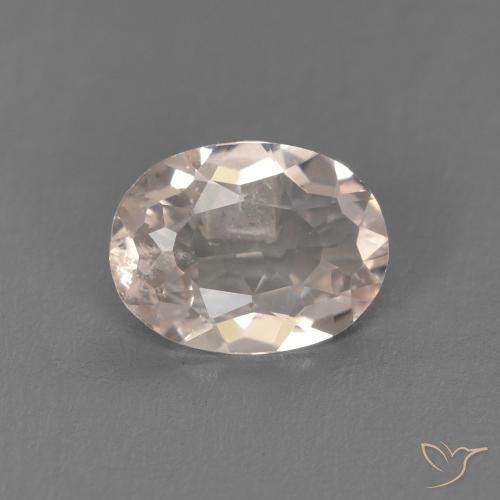 0.77ct 天然 サーモンピンク モルガナイト, 楕円形, VS